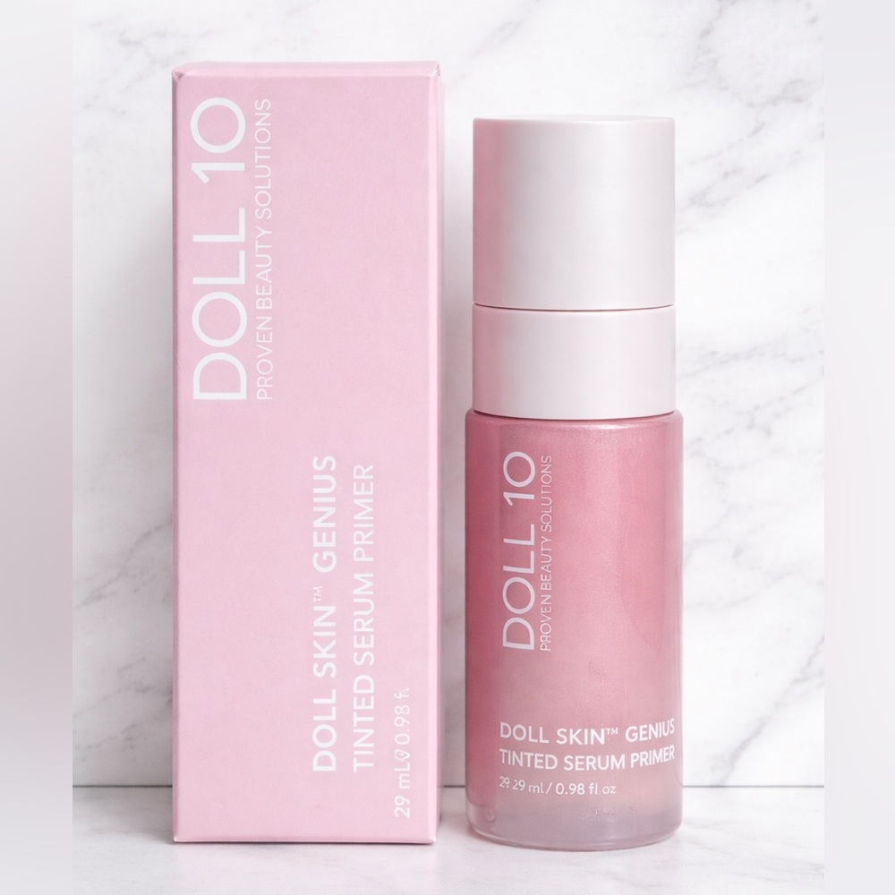 Doll 10 Doll Skin Genius Tinted Serum Primer 29ml Hydrating Glow Primer NEW